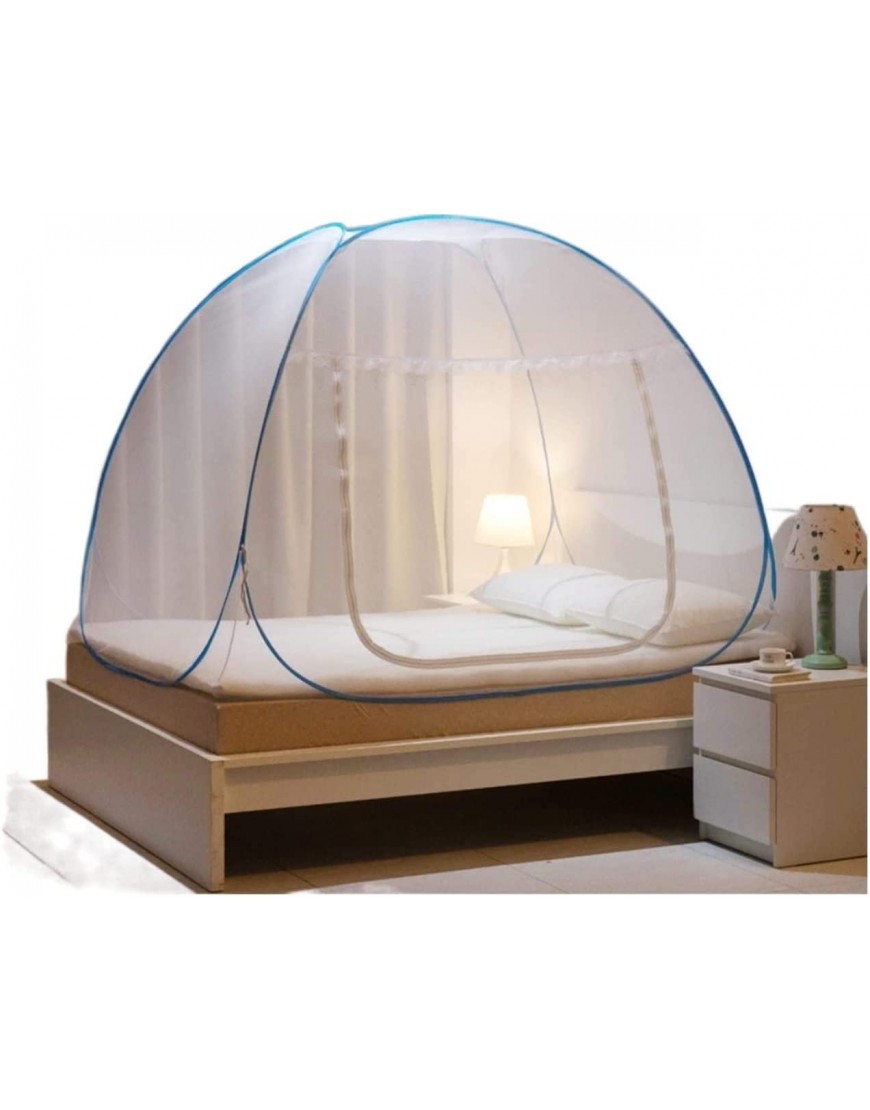 Canopée de lit moustine de coton chambre à coucher de moustiquaire 180 * 200 * 150cm moustiquée lit de lit de moustiche canopée camping double portable voyage domestique anti-moustique pliable po - BW1A5NYZJ