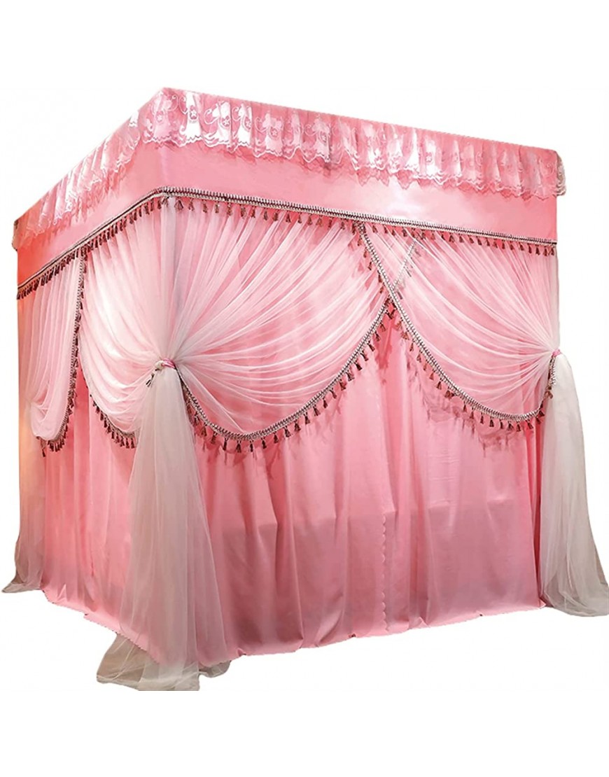 Moustiquaire pour Chambre à Coucher Rideau de lit de Luxe décoratif de Style Princesse d'intérieur lit de Soutien à 4 pôles Taille : 200 x 220 x 200 cm - BVDKVNIVY
