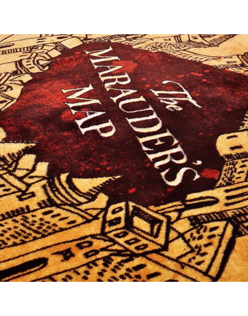 Elbenwald Harry Potter Polaire Couverture Marauders Carte Marauders Carte de 180x220cm Beige - BDVDJHCNR
