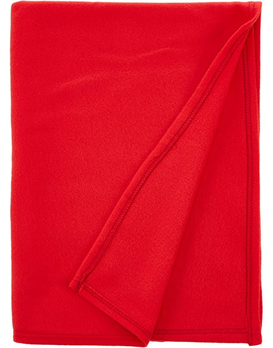 Soleil d'Ocre 512051 Plaid Polaire Polyester Rouge 120 x 160 cm - B8VQAOCKL