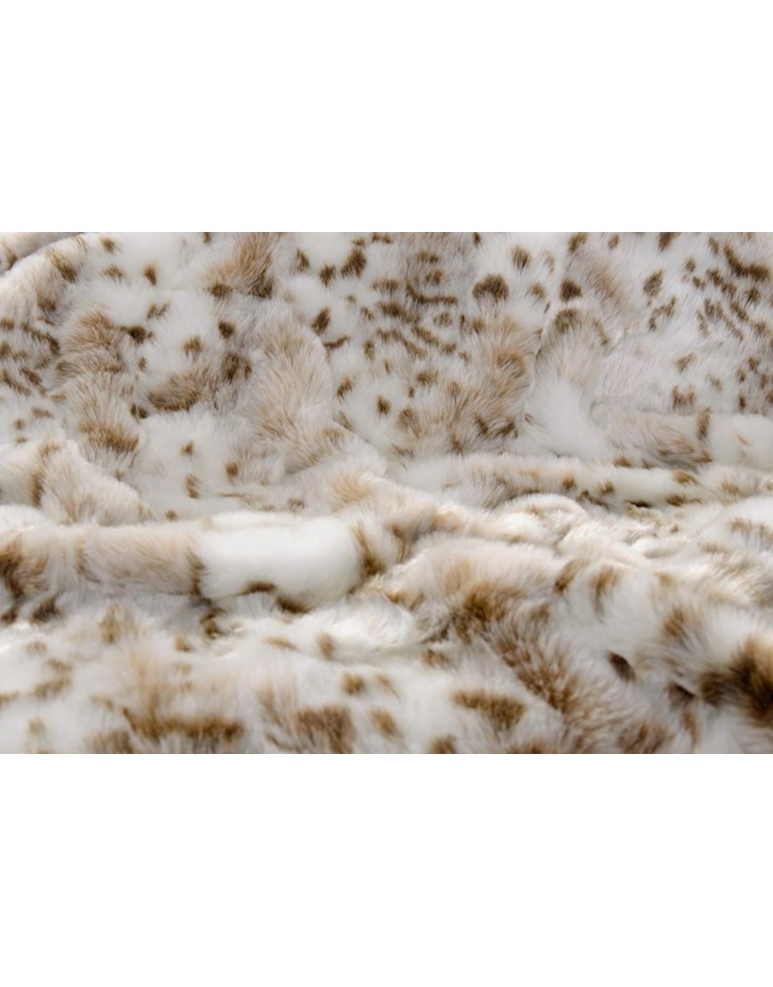 Wohnen & Accessoires XXL Couverture en Fausse Fourrure de léopard des neiges 220x240cm et Autres Tailles Couverture en Fourrure 170x220cm - B1W7KOOVX