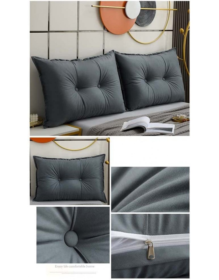 Lot de 2 coussins de dossier pour lit simple double king-size assis dans le lit canapé et tête de lit soutien du dos coussin lombaire Tatami - BDK49IKFU