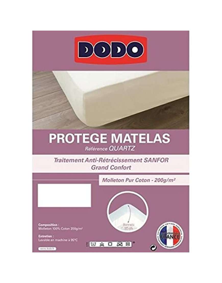 DODO Protège matelas Quartz 180x200cm bonnet 30cm - BNQ3KDWUZ