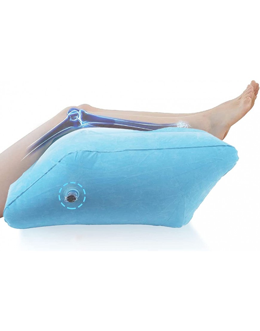 Oreiller de jambe gonflable oreiller de soutien de genou de coussin de repos de jambe pour réduire l'enflure améliorer la jambe d'oreiller de cale de circulation - BDKQKFRQT