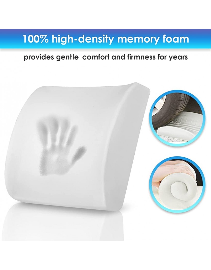 Love Home Memory Foam 3d Ventilative Mesh Lumbar Support Cushion Back Cushion Alleviates Lower Back Pain- Black - B8E29ANCQ