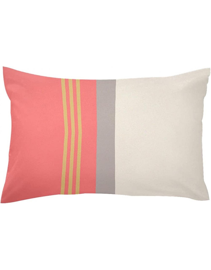 Chinese Style Retro Color Stripe Art Pattern Square Pillow Covers 16x24in Standard Size - B94KNOSKB