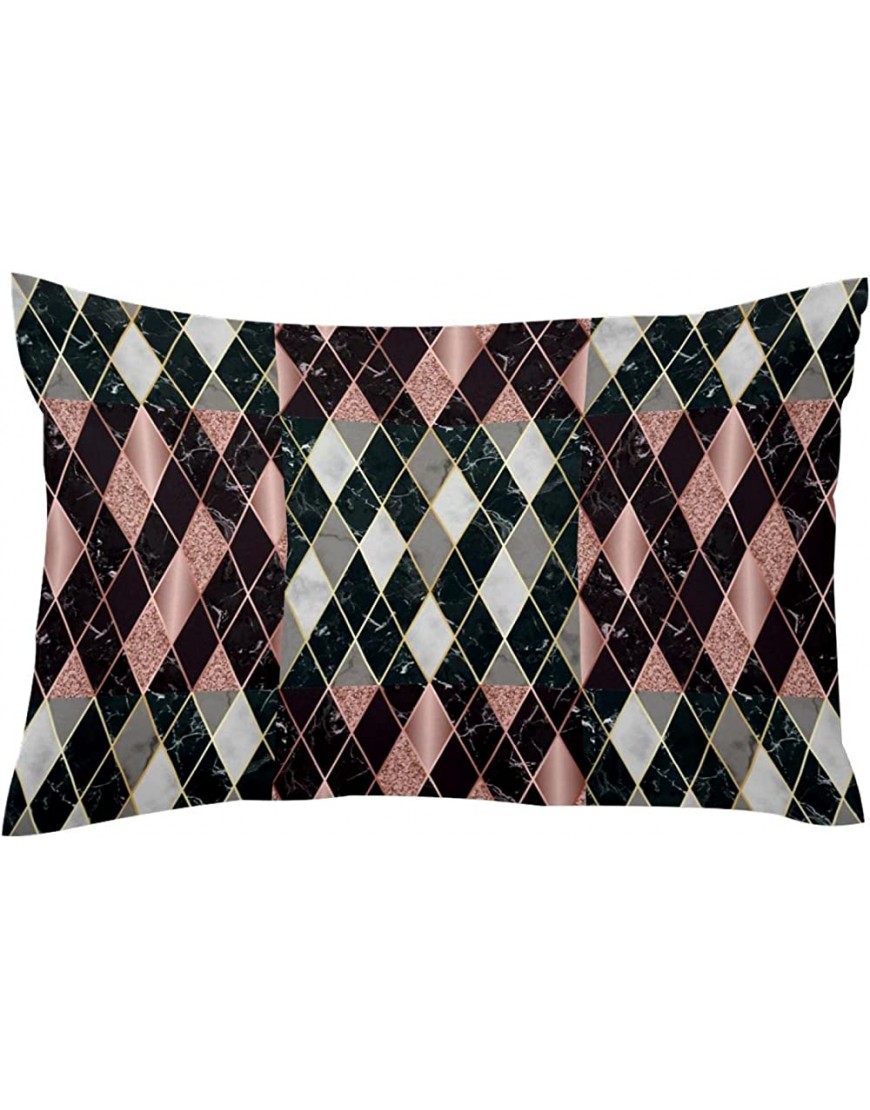 Modern Marble Texture Stitching Square Pillow Covers 16x24in Standard Size - BAV97BTXG