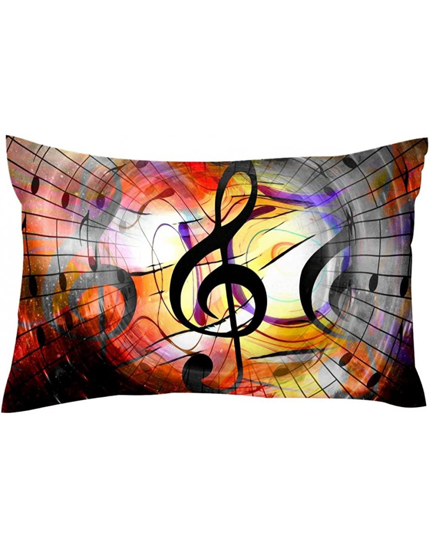 Musical Note Square Pillow Covers 16x24in Standard Size - BAQN7YIWK