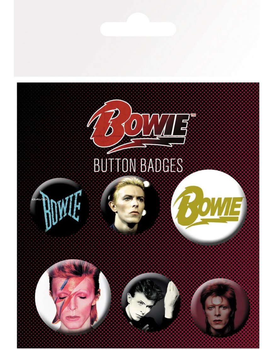 GB eye BP0737 6 badges de David Bowie Multicolore 14 x 0.3 x 10 cm - BAQ91GWAN