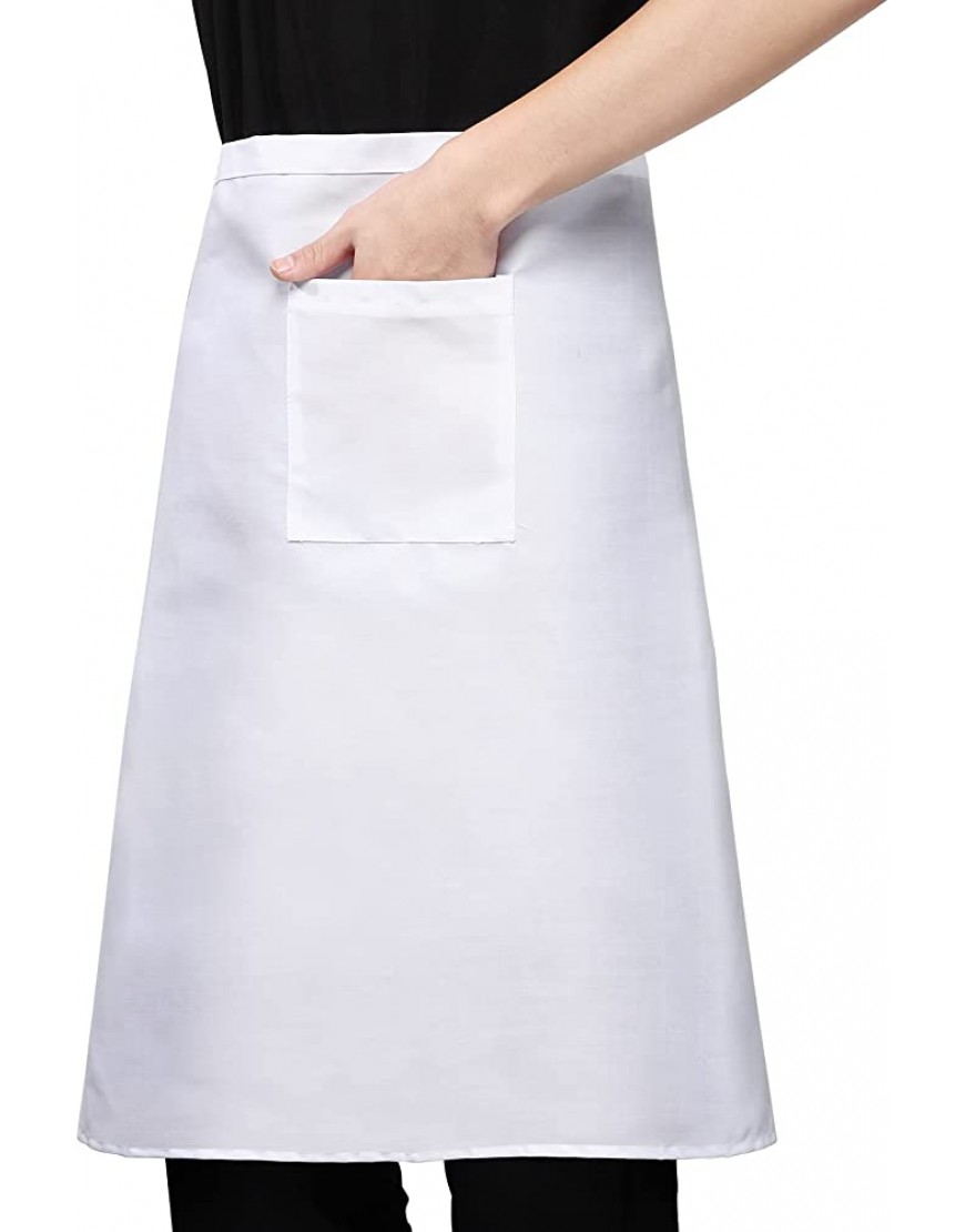 UPKOCH Tablier de Coton 1pc Lavable Durable Tabliers de Chef Tablier de Cuisine réutilisable Tablier de Cuisson pour la Maison Boulangerie Maison Blanc - B9224FAPQ