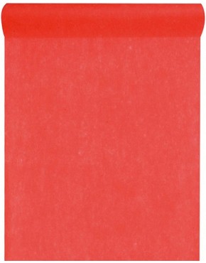 Artificielles Chemin de table rouge uni en tissu non tisse 30 cm x 10 m choisissezvotrecoloris: chemin de table rouge - BQM69IHIX