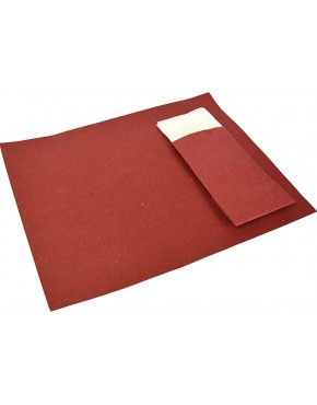 DUE ESSE S.N.C. DI SABATINI ALDO & C. Lot de 200 sets de table rouges en papier 40 x 30 cm + 250 enveloppes porte-couverts avec serviette 2 plis - B9M9NNZGJ