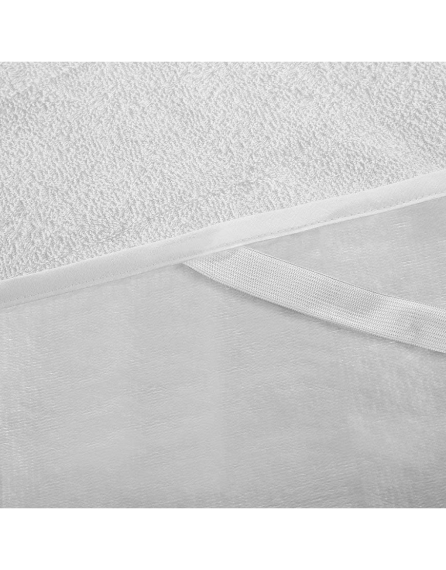 ABUKJM Protege Matelas Imperméable en Coton éponge Anti-acariens Housse Matelas avec Bandage élastique pour Surmatelas De Lit 90x200cm - BH1K2CYSV