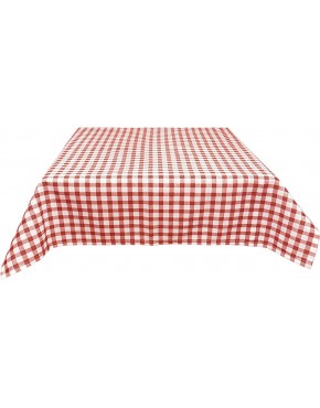 JEMIDI Nappe en tissu pour table de bistrot À carreaux rouges 135 x 225 cm - B8JBHKXZL