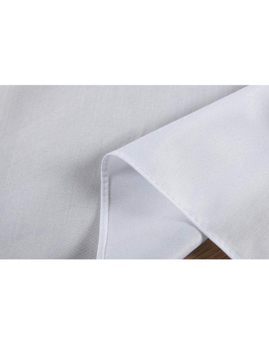 Cache sommiers Jupe de lit à Volants élastique de Couleur Unie Coton blanc Polyester blanc Twin Full - BAKM5WASB