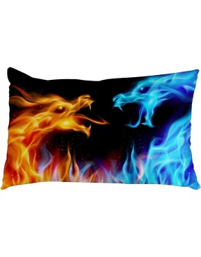 Taie d'oreiller vintage Dragon Fire Ice 75 x 50 cm - BHKM9IFWP