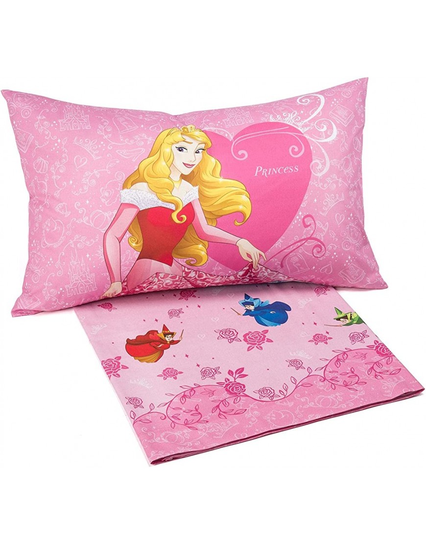 Caleffi 69002 Disney Princess Parure de lit pour lit Simple Taille Unique - BDVK7DWAC