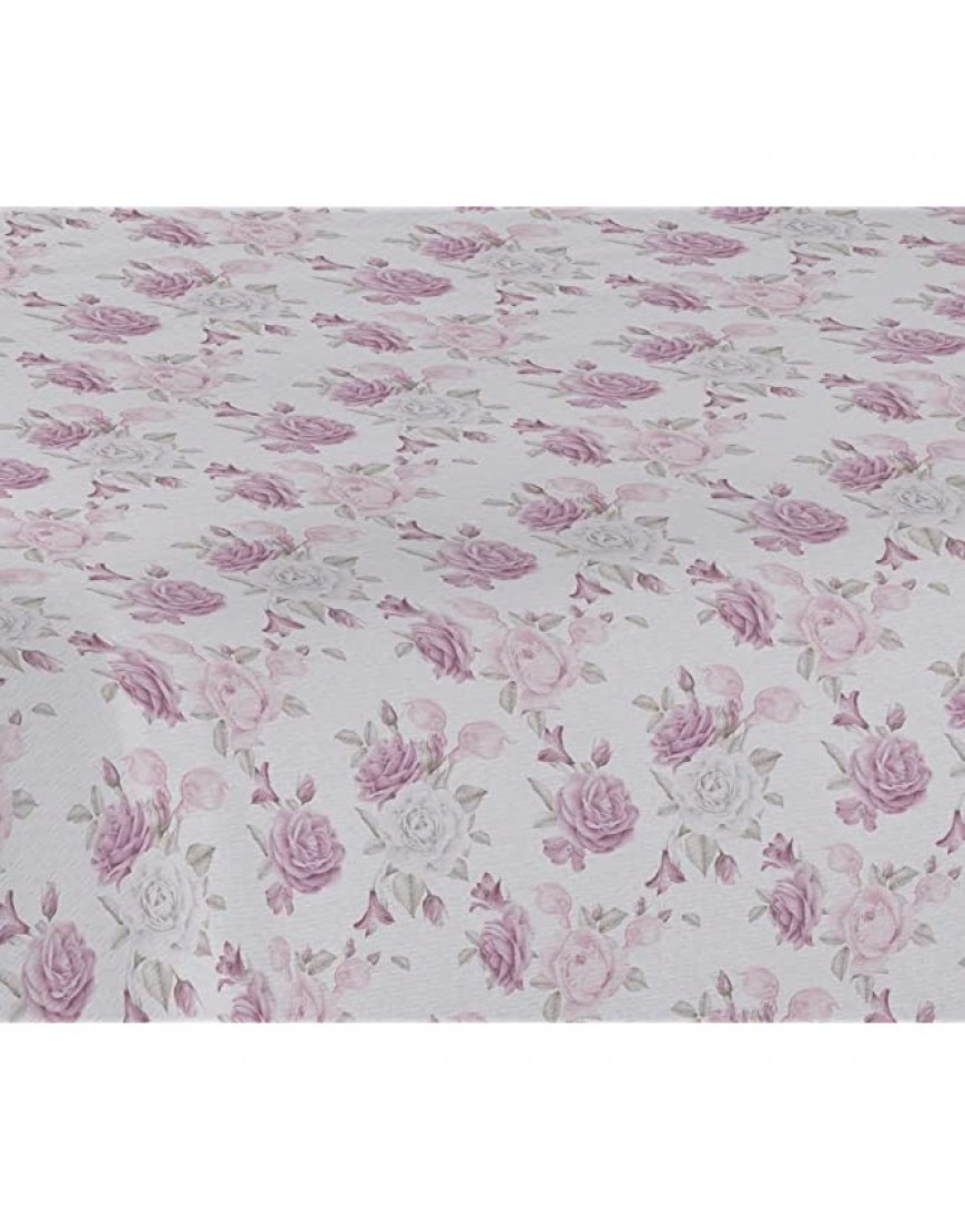 HomeLife Couvre-lit pour lit double été coton Made in Italy [260 x 280] | Couverture en coton légère pour lit double | Couvre-lit double Motif floral Rose | Rose - BMQB6OUMA